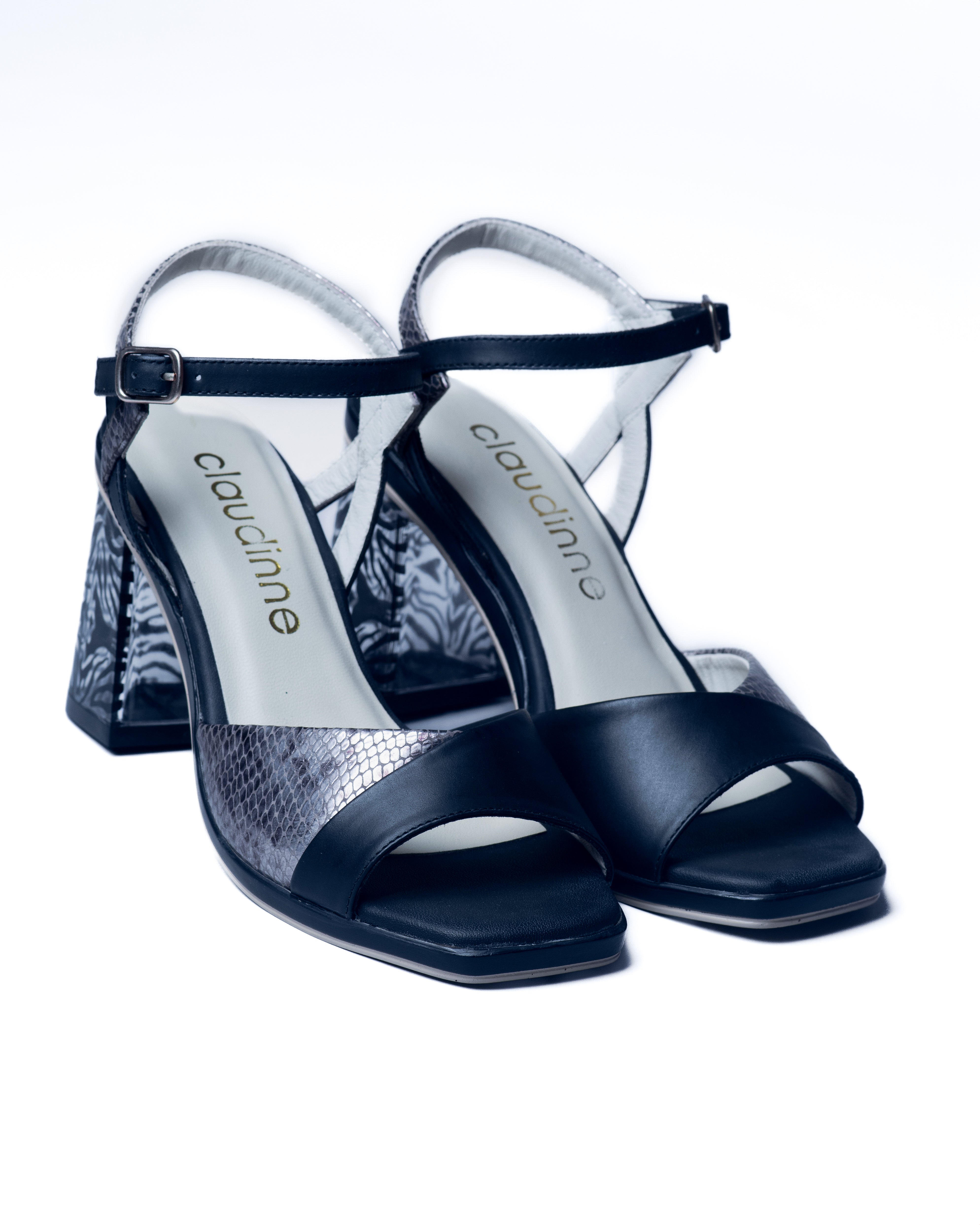 Sandalias de tacón animal print - Elegancia Salvaje