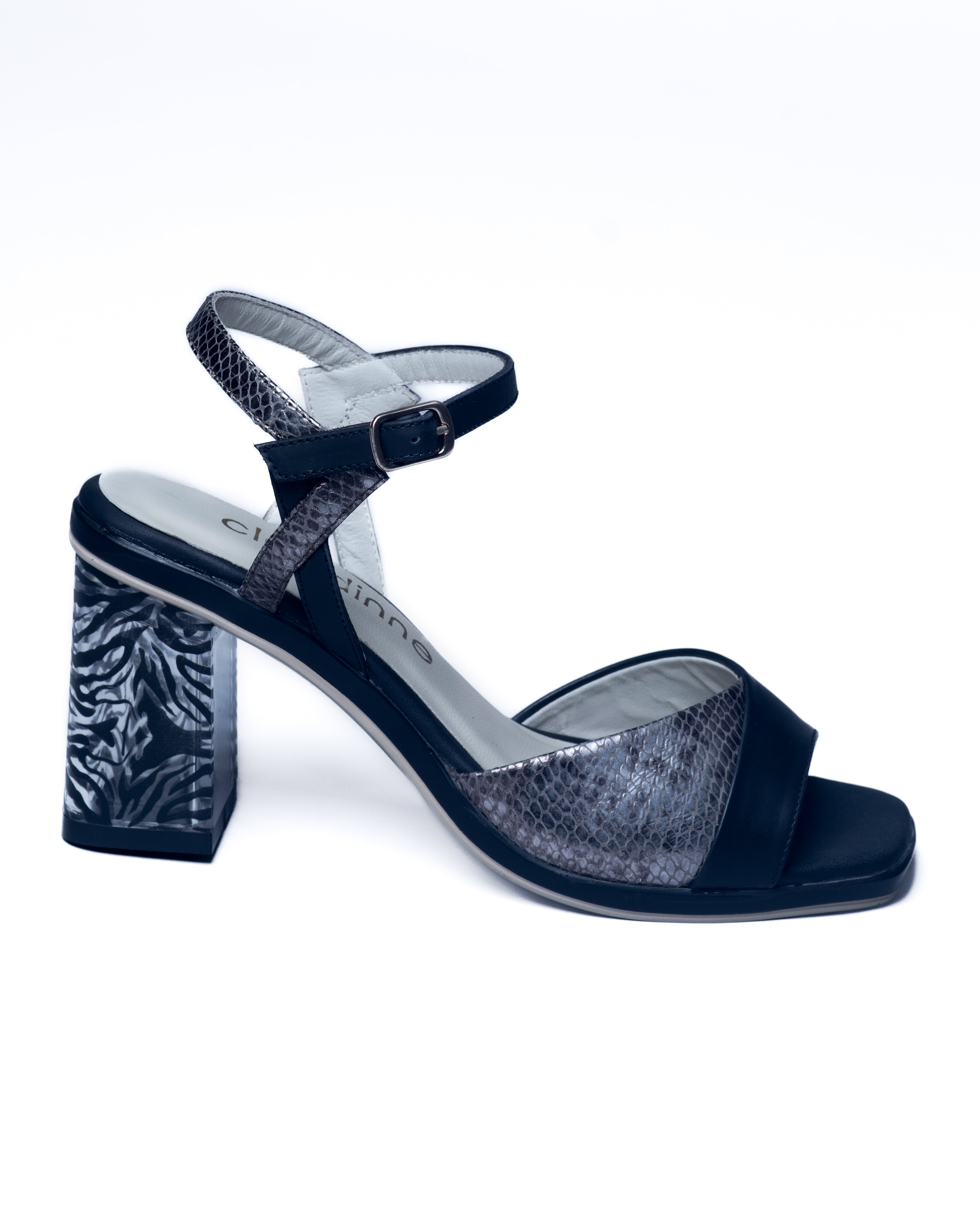 Sandalias de tacón animal print - Elegancia Salvaje
