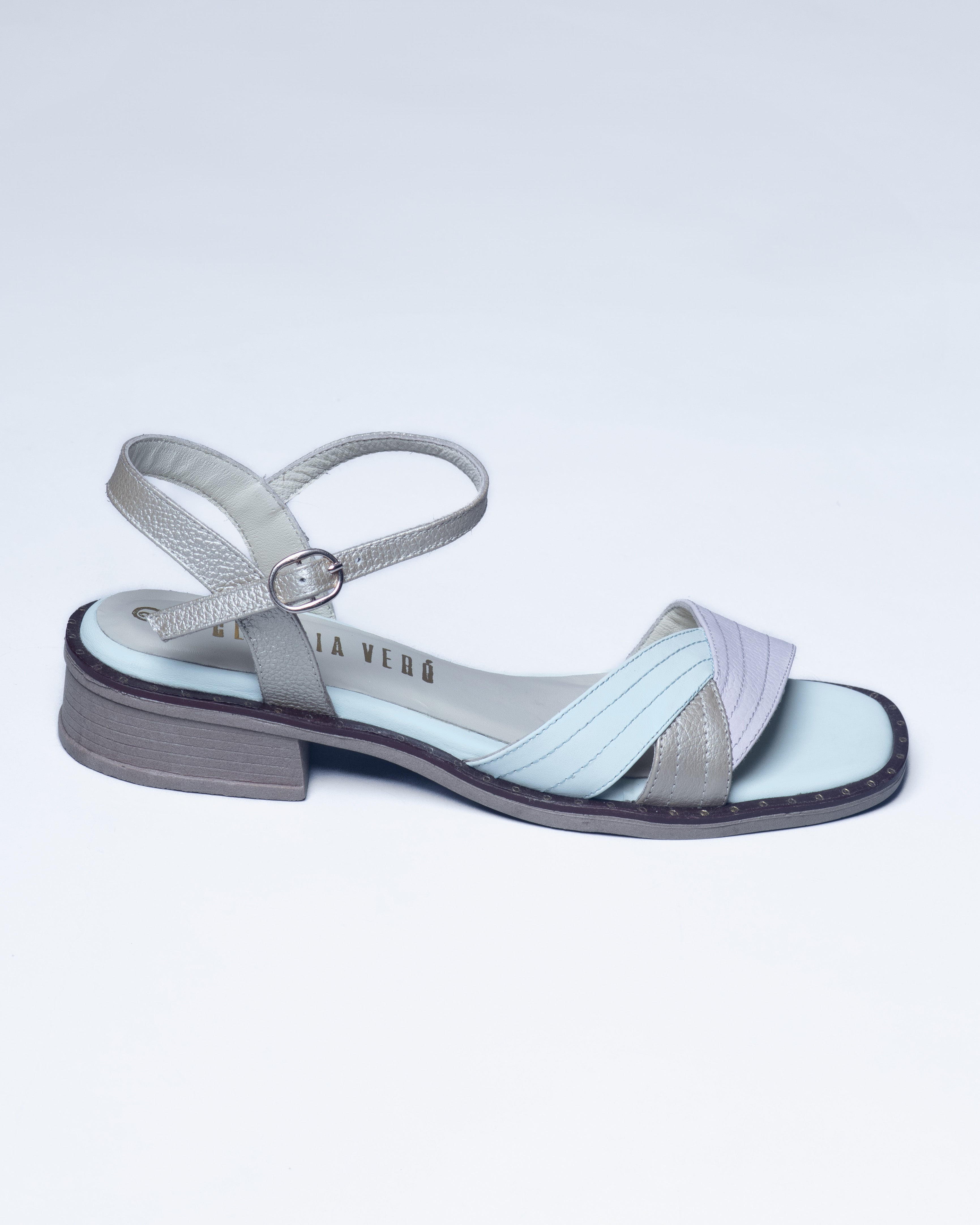 Sandalias planas de cuero para mujer - Boreal